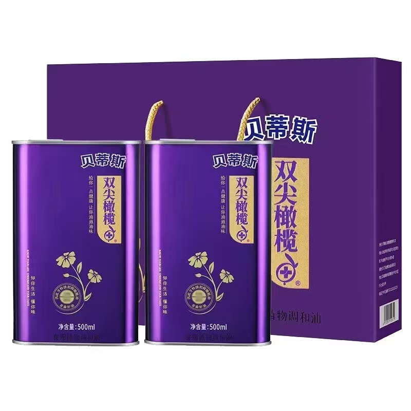 贝蒂斯调和油（亚麻橄榄）礼盒（500ml*2）