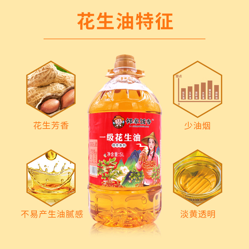 邻家饭香物理压榨一级浓香花生油精粹系列