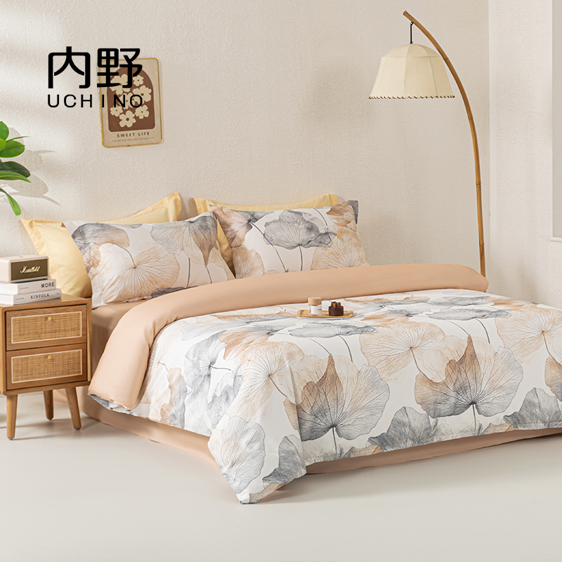 荷畔悠眠床品四件套HU-HY04M67