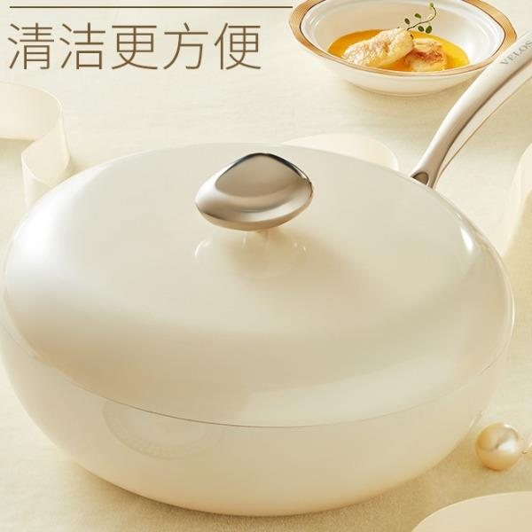 温仑山鹅卵石不粘炒锅