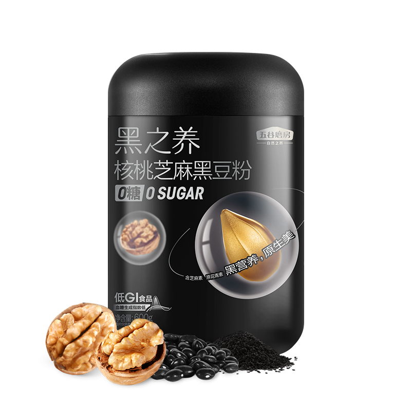五谷磨房-核桃芝麻黑豆粉600g（無糖款）