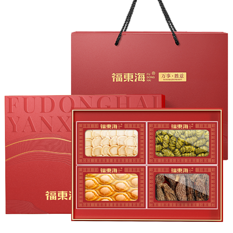 福東?！救f事勝意】四寶（西洋參+鐵皮石斛+鮑魚+羊肚菌）-B