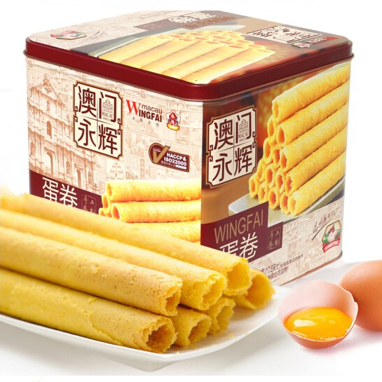 澳門永輝蛋卷500g（鐵罐）