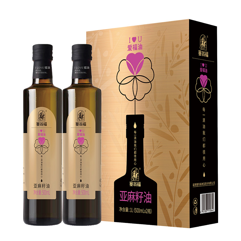 塞翁福純亞麻籽油禮500ml*2瓶