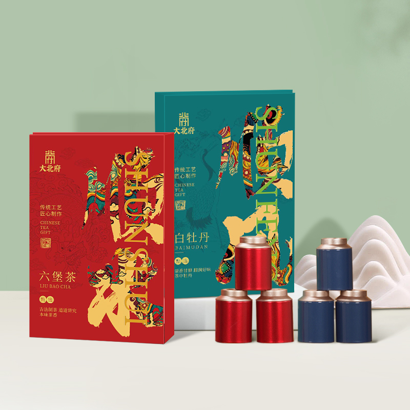 顺风白牡丹+顺水六堡茶
