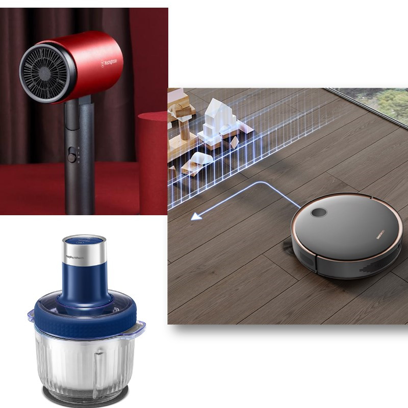 U西屋电吹风＋大宇全自动吸尘器＋摩飞和面绞肉机