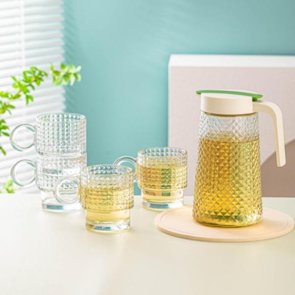 乐唯诗乐雅水具把杯五件套LYSJ/L5B（钻纹）
