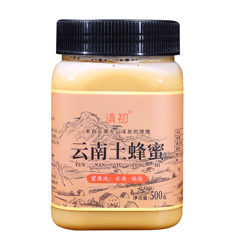 【嘟嘟】滇初云南结晶土蜂蜜500g*1瓶