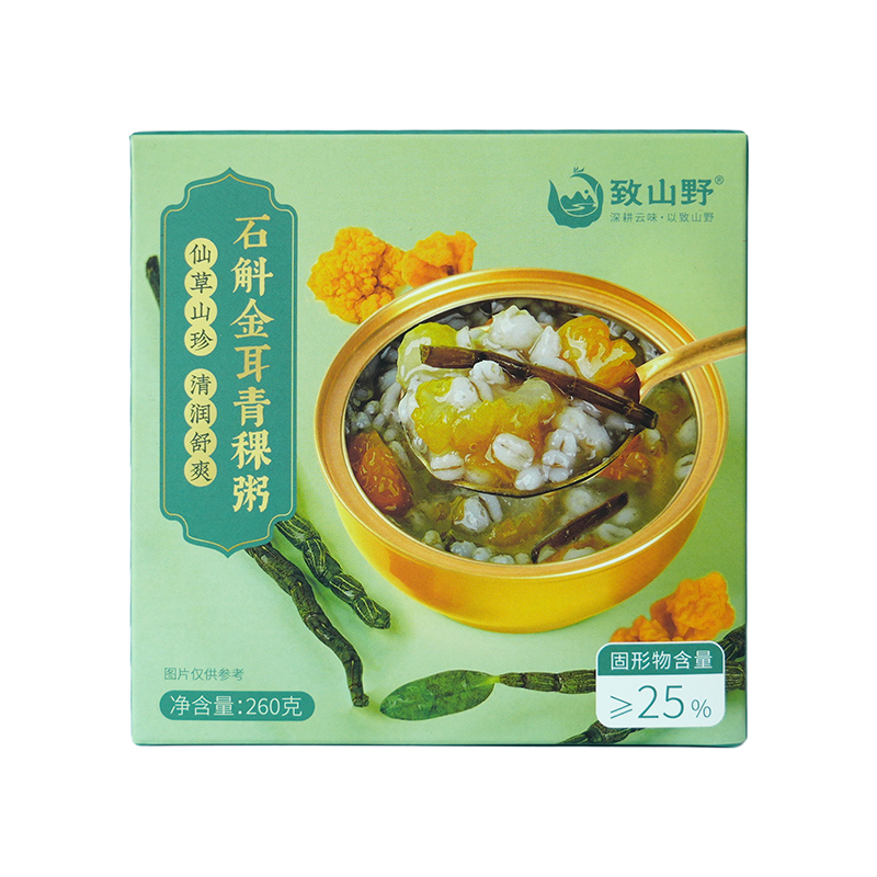 【嘟嘟】致山野石斛金耳青稞粥260g*3盒