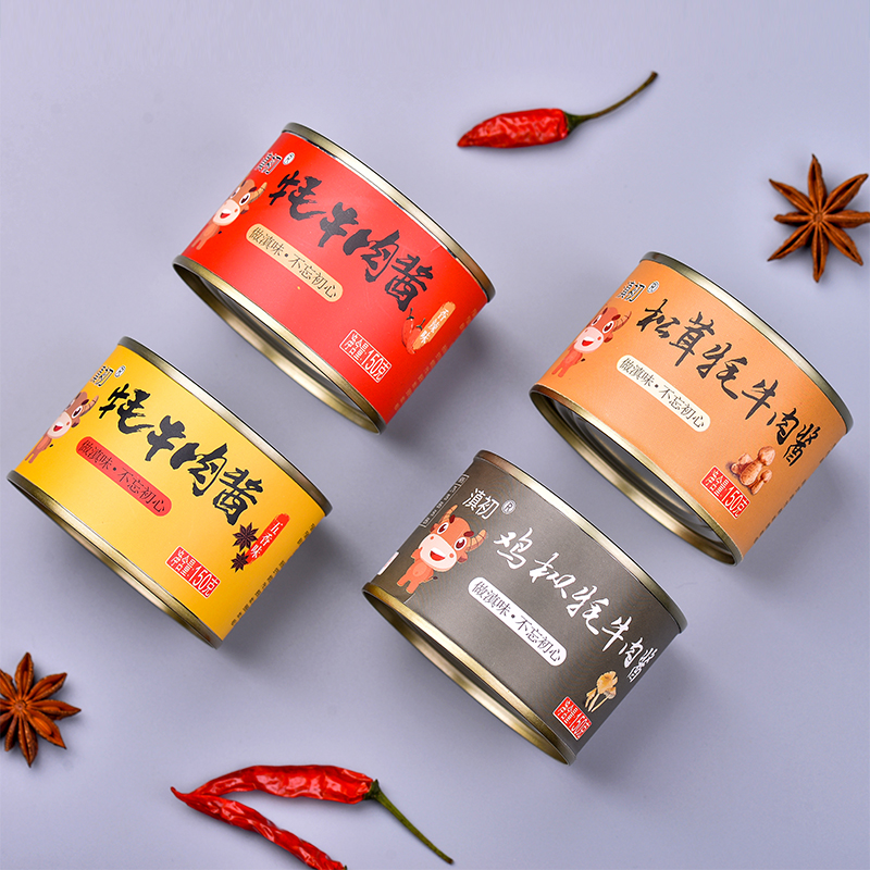 【嘟嘟】滇初云南风味牦牛肉酱4种口味各1罐
