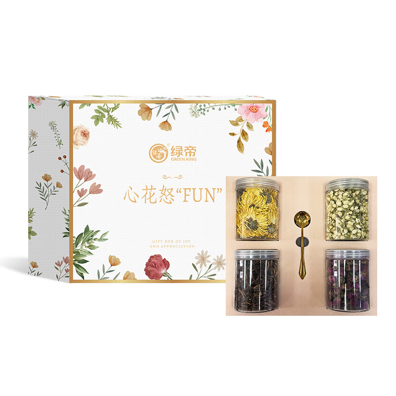 绿帝心花怒FUN花果茶礼盒150g