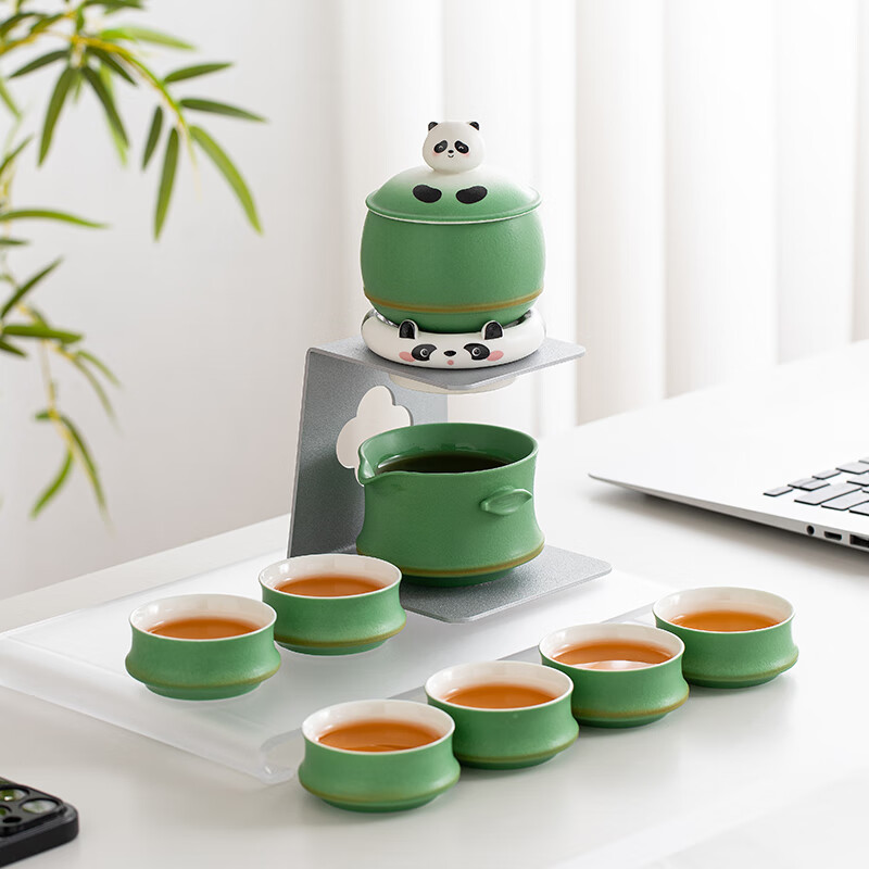 京苑-趴趴熊自动茶具7入