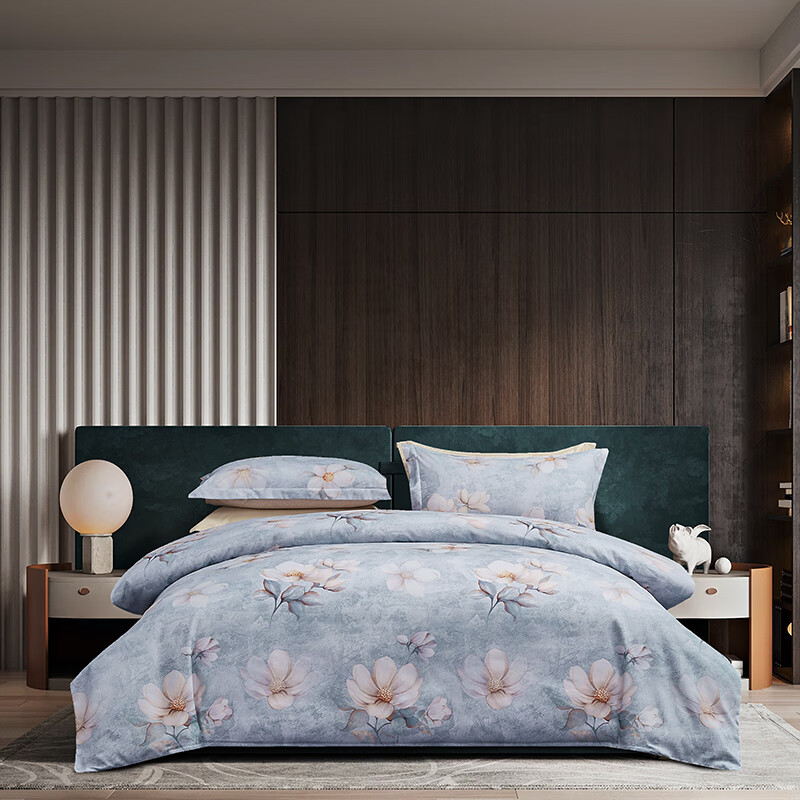 梦洁臻享超柔磨毛四件套：云梦花1010189120