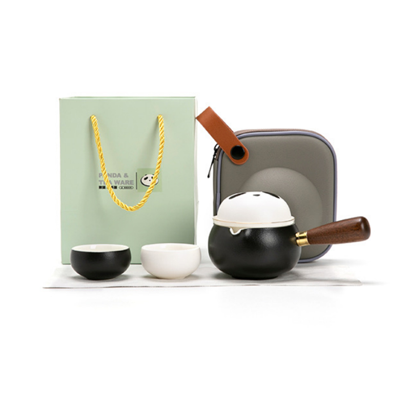 闽匠陶瓷熊猫茶咖杯