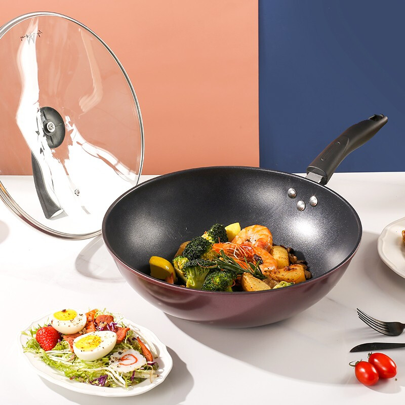 英麦斯豪利诗不粘炒锅YST210132