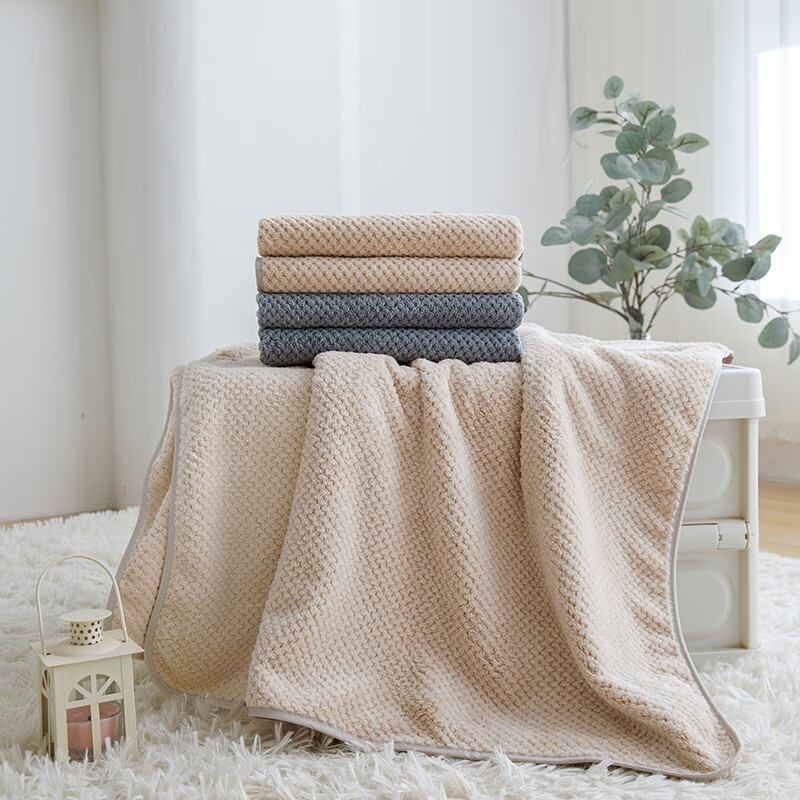 居尚酷颜菠萝格毛浴巾套装T3453