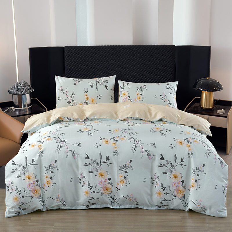 雅鹿全棉斜纹印花四件套YLT2306