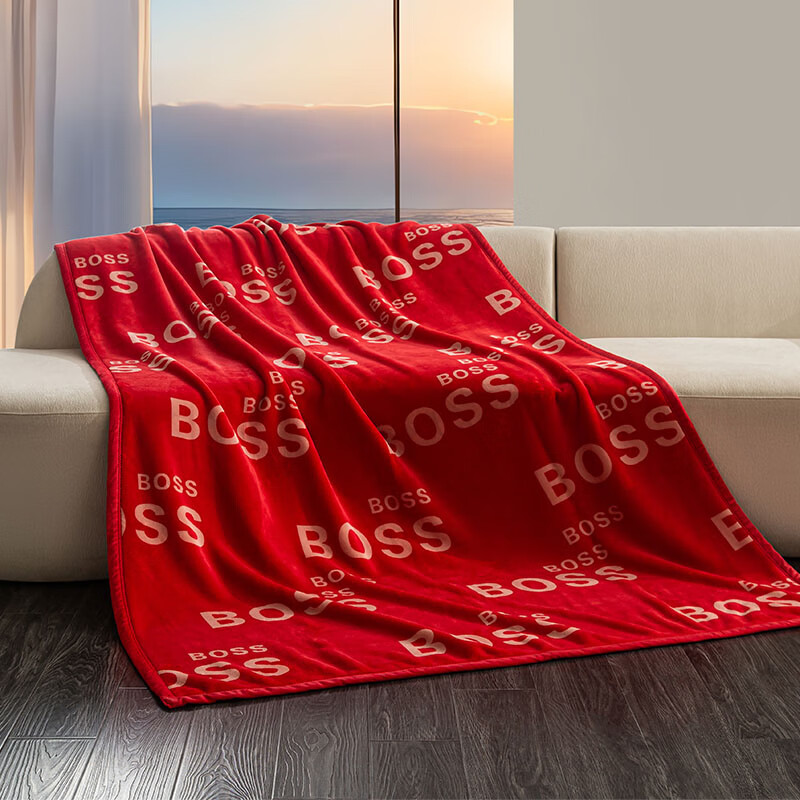 HBMT-032BOSS双面加厚牛奶绒毯