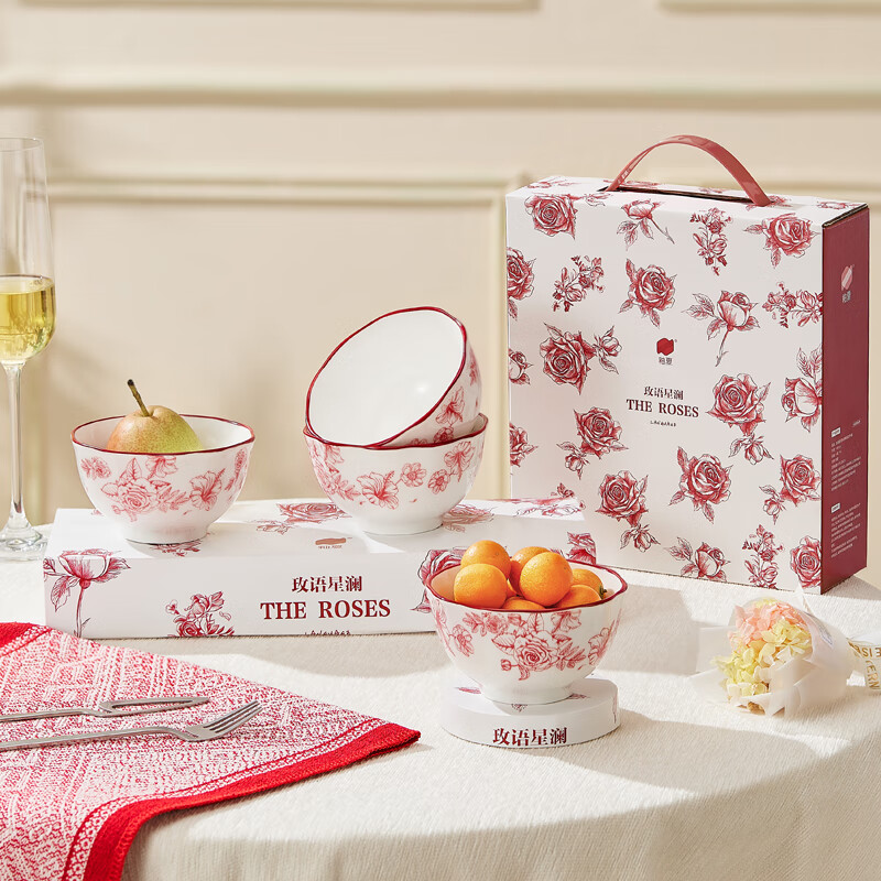 釉夏玫语星澜陶瓷餐具四件套Y-MY/L4