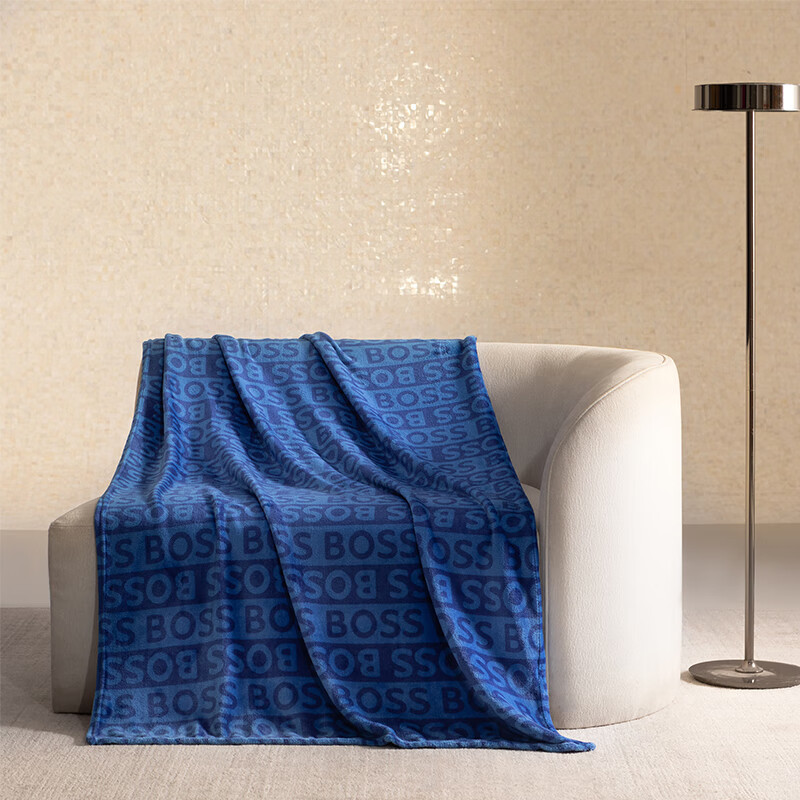 HBMT-037BOSS简约logo毯