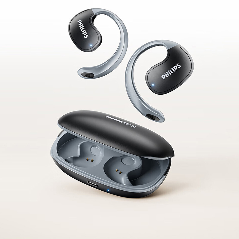 飞利浦TAT2708真无线挂耳开放耳夹式蓝牙耳机