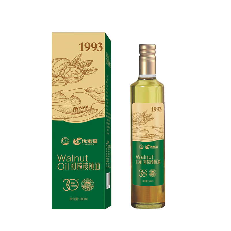 影田X优素福初榨核桃油500ml单支装