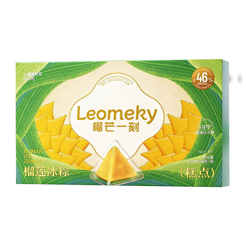 榴芒一刻榴莲冰粽糕点432g