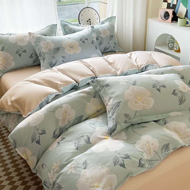 北极绒BJRJ226生态棉-晨露四件套