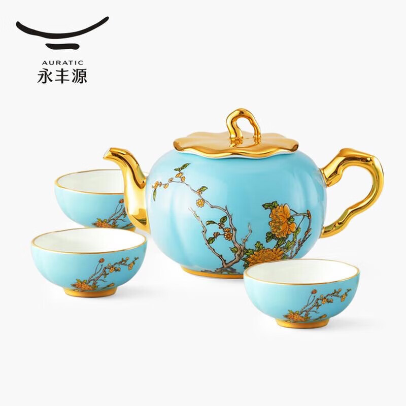 夫人瓷·西湖蓝--5头茶具（160ml）