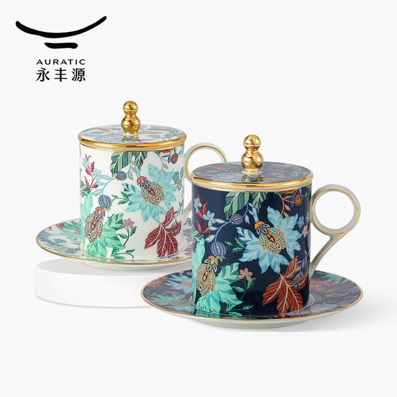 幸福满园-3件套盖杯左右对杯(350ml)