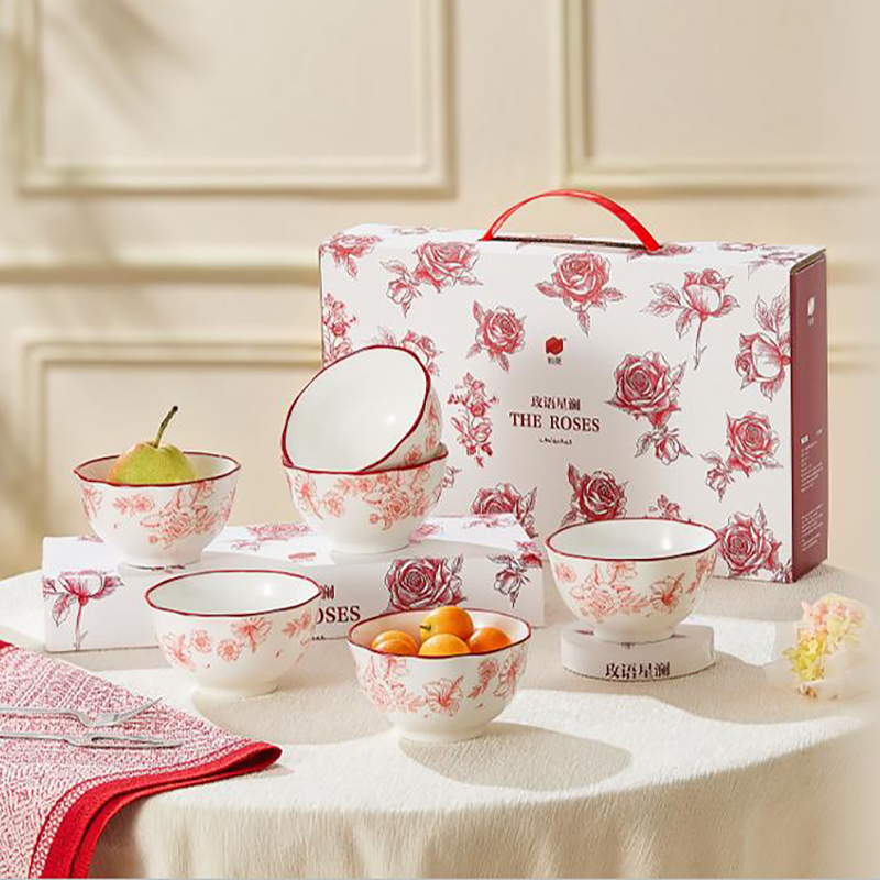 釉夏玫语星澜陶瓷餐具六件套Y-MY/L6