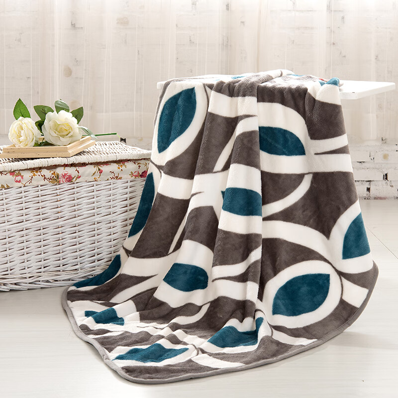 北极绒BJRT108抑菌休闲毯100x100cm