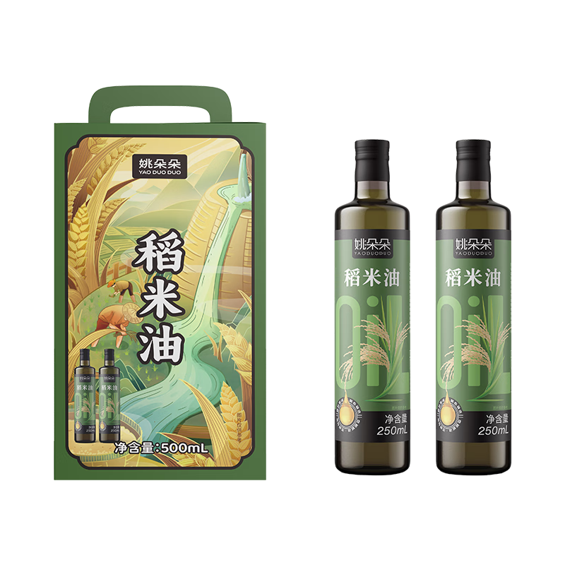 姚朵朵稻米油礼盒装500ml（250*2）