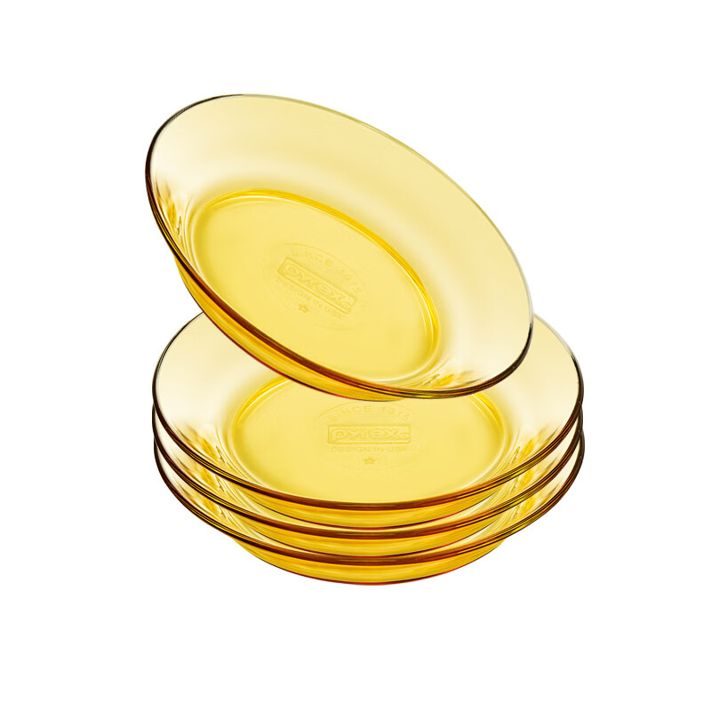 Pyrex琥珀色餐具小汤盘4件套