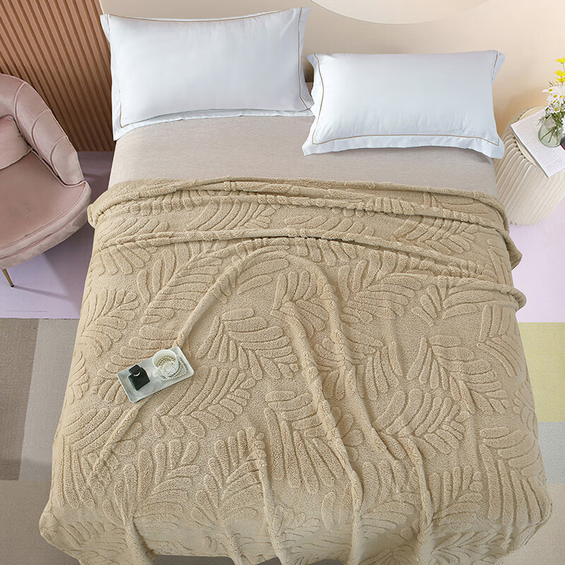 北极绒BJRT116休闲剪花毯-沙黄150x200cm