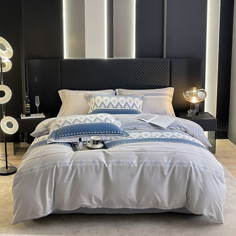 杉杉家纺铂金棉磨毛抗菌四件套-海派SS-TJ3011