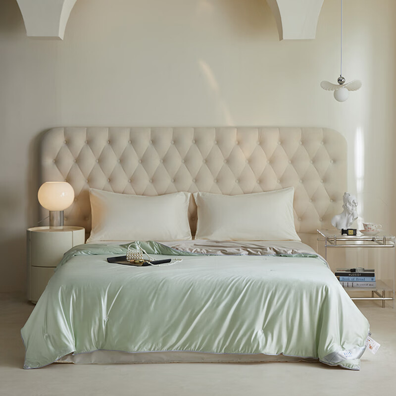 杉杉家纺凉爽真丝蚕丝被-新竹色SS-B2017