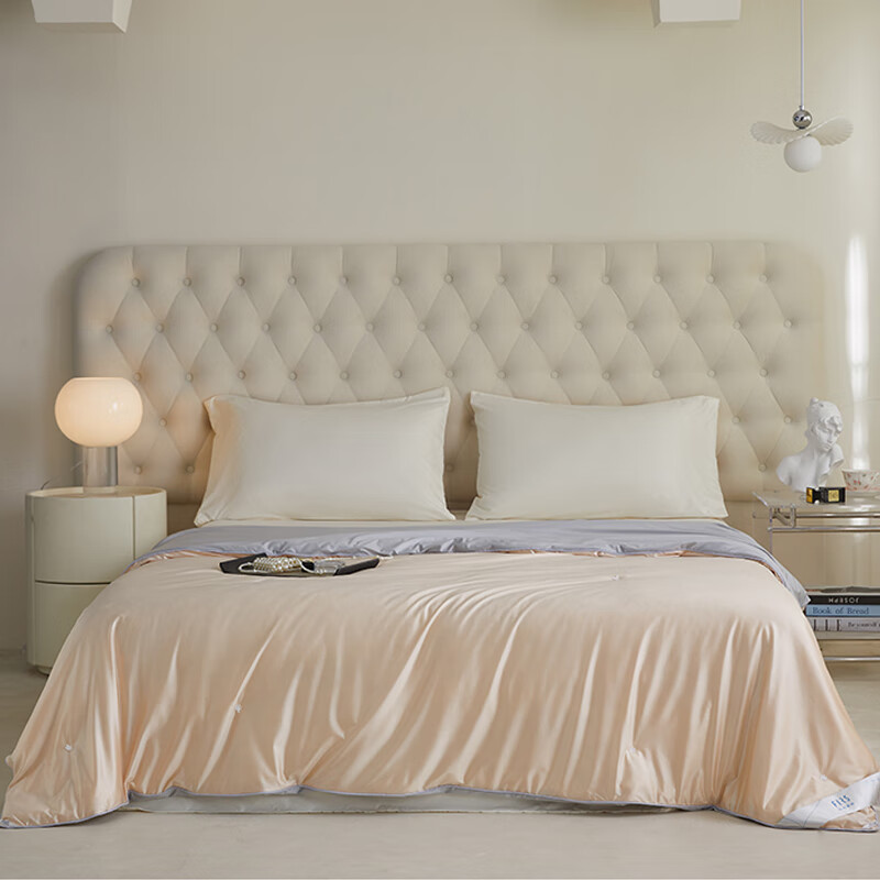 杉杉家纺凉爽真丝蚕丝被-浅杏色SS-B2016