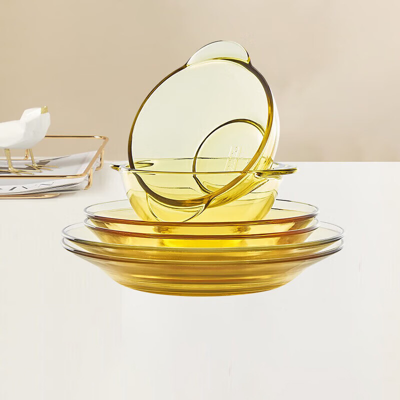 Pyrex琥珀色餐具6件套