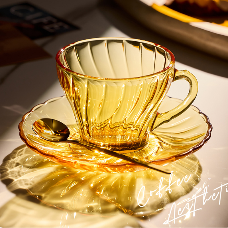 CLARA克拉拉晶炫咖啡杯1件组（1杯1碟1勺）