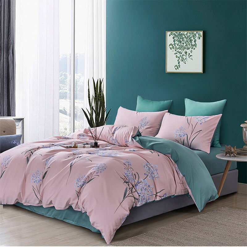 路易卡罗长绒棉印花四件套-风花雪月LK-6328