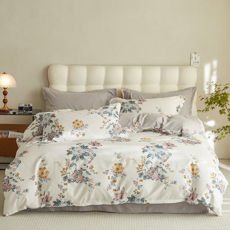 杉杉家纺加厚阳绒四件套-花韵SS-TJ2504