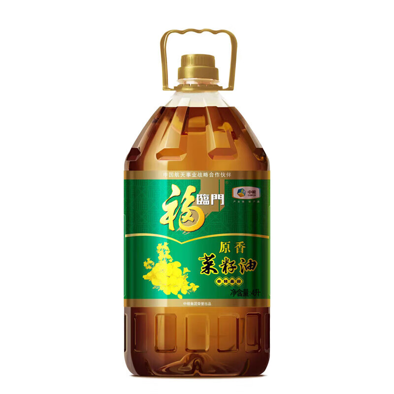 中粮福临门原香菜籽油4L