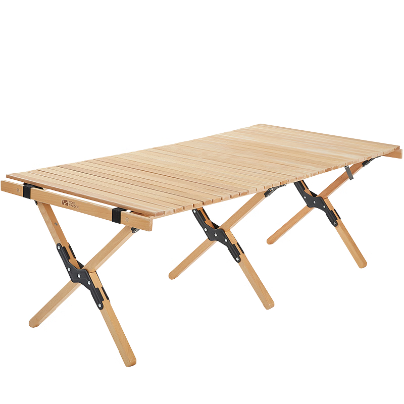 牧高笛云瑞实木蛋卷桌（L）NX20665007