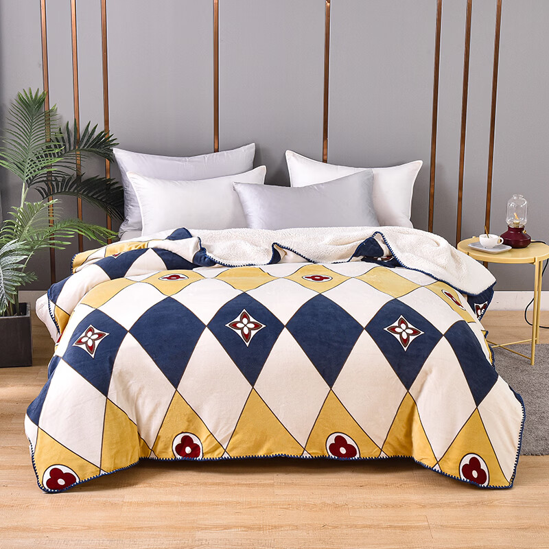 杉杉家纺双层针织工艺毯-错位时空SS-M1024