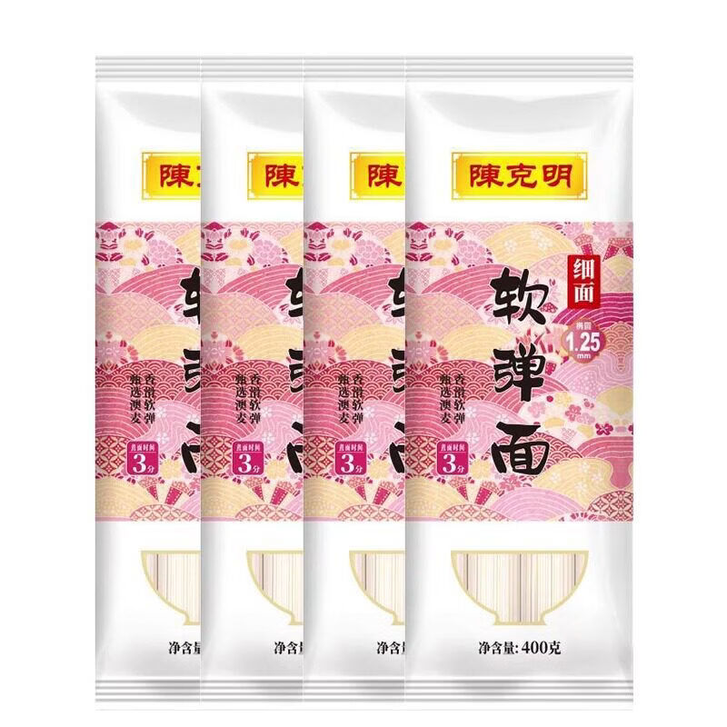 陈克明华夏软弹面400g（细面）*4