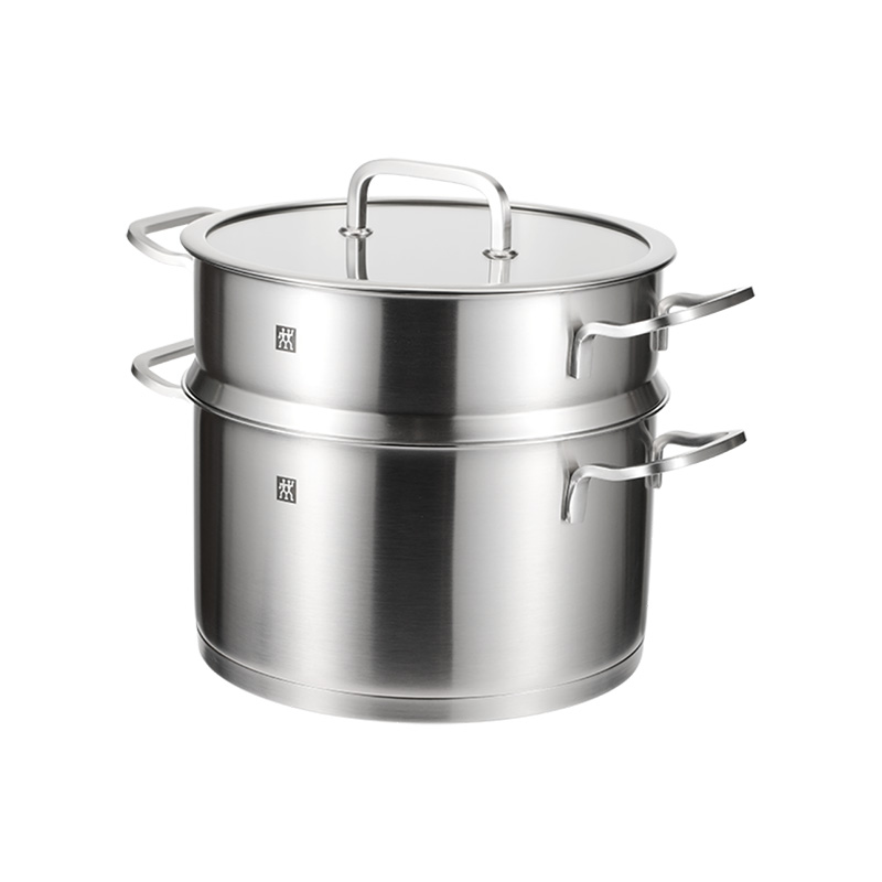 双立人深烧锅24cm+蒸笼24cm套装ZW-C130