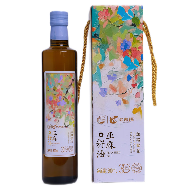 影田X优素福丝路繁花亚麻籽油500ml单支装