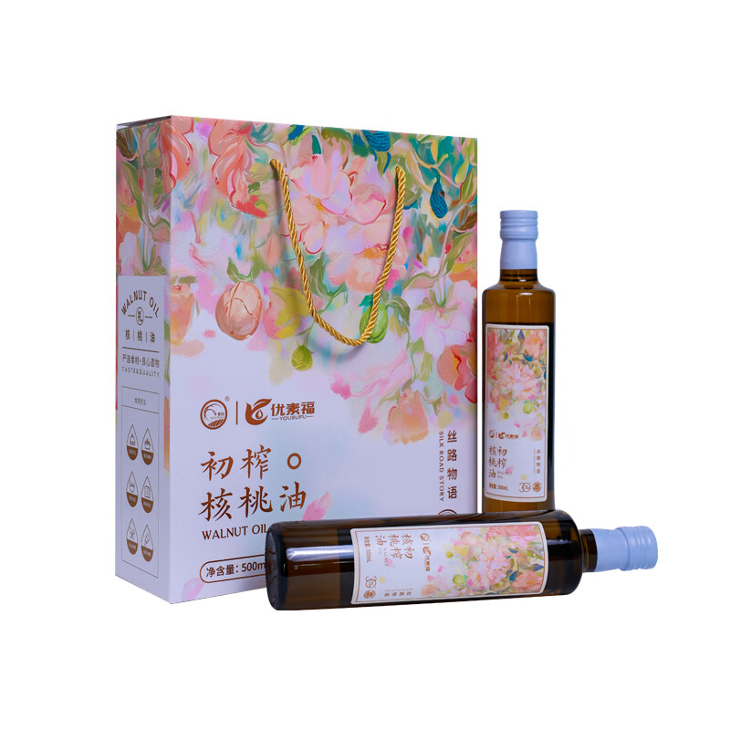 影田X优素福丝路物语初榨核桃油500ml*2双支礼盒