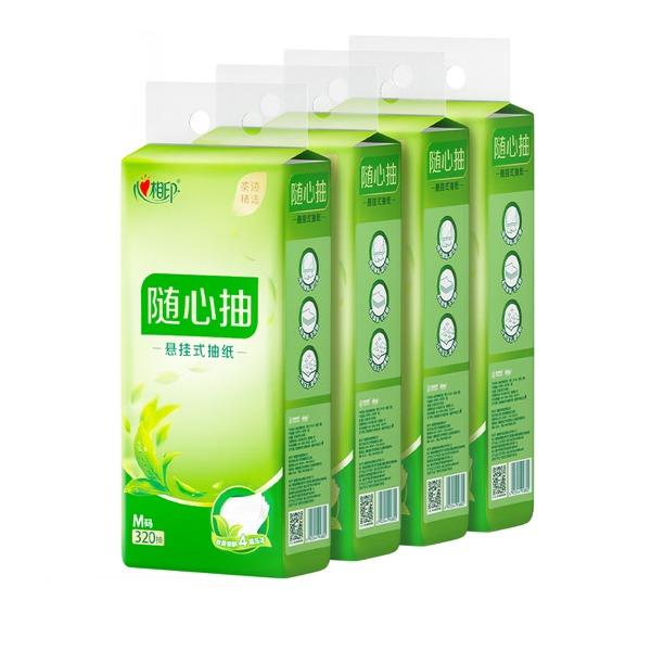 DT10320茶语四层悬挂式随心抽大包320抽12提/箱